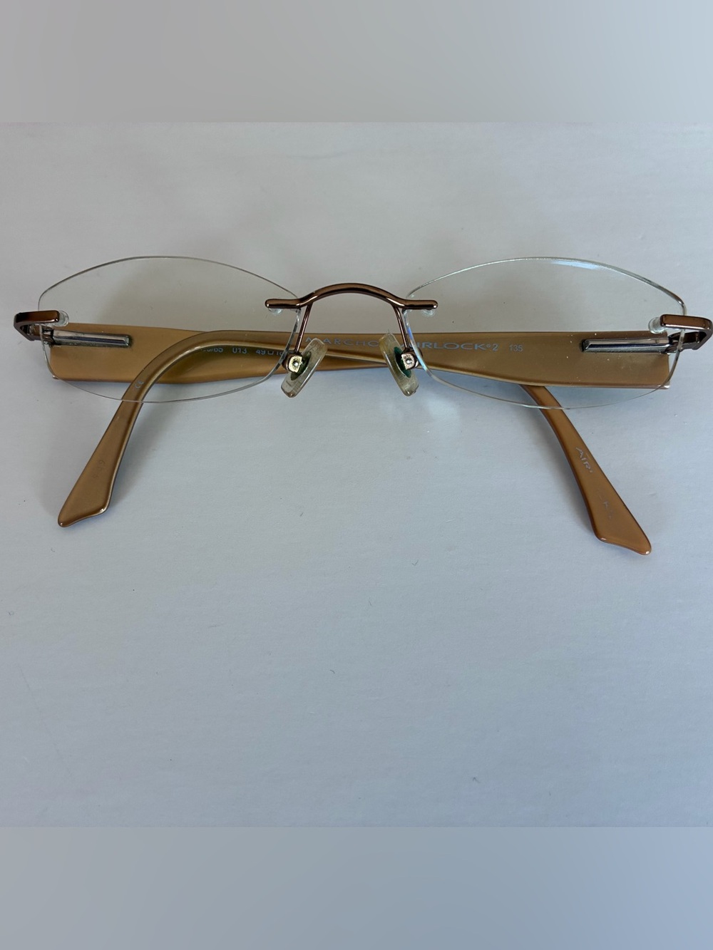 Marchon Airlock2 Eyeglasses AL800/65 013 [49 18 135] Rimless Glasses Frames Only